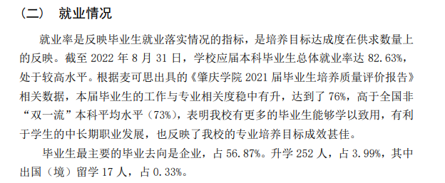 肇慶學(xué)院就業(yè)率及就業(yè)前景怎么樣,好就業(yè)嗎？