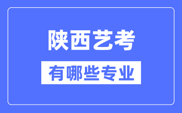 陜西藝考有哪些專業(yè),陜西藝術(shù)統(tǒng)考選什么專業(yè)？