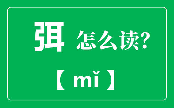 弭怎么讀,弭是什么意思？