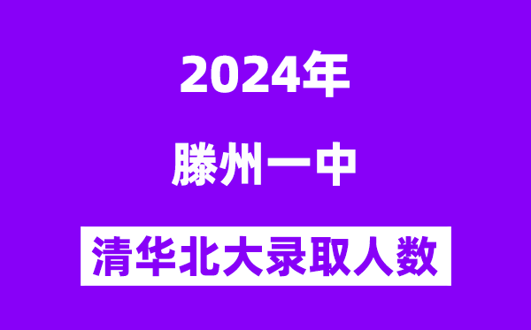 2024年滕州一中考入清華北大多少人（附歷年高考錄取分數(shù)線）