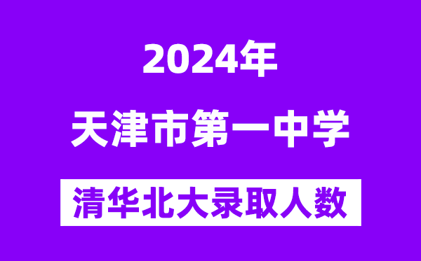 2024年天津一中考入清華北大人數(shù)是多少？附歷年分?jǐn)?shù)線